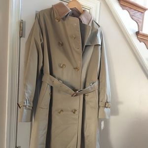 Vintage Burberry’s of London Wool Lined Trenchcoat. Never worn. Tags still on.